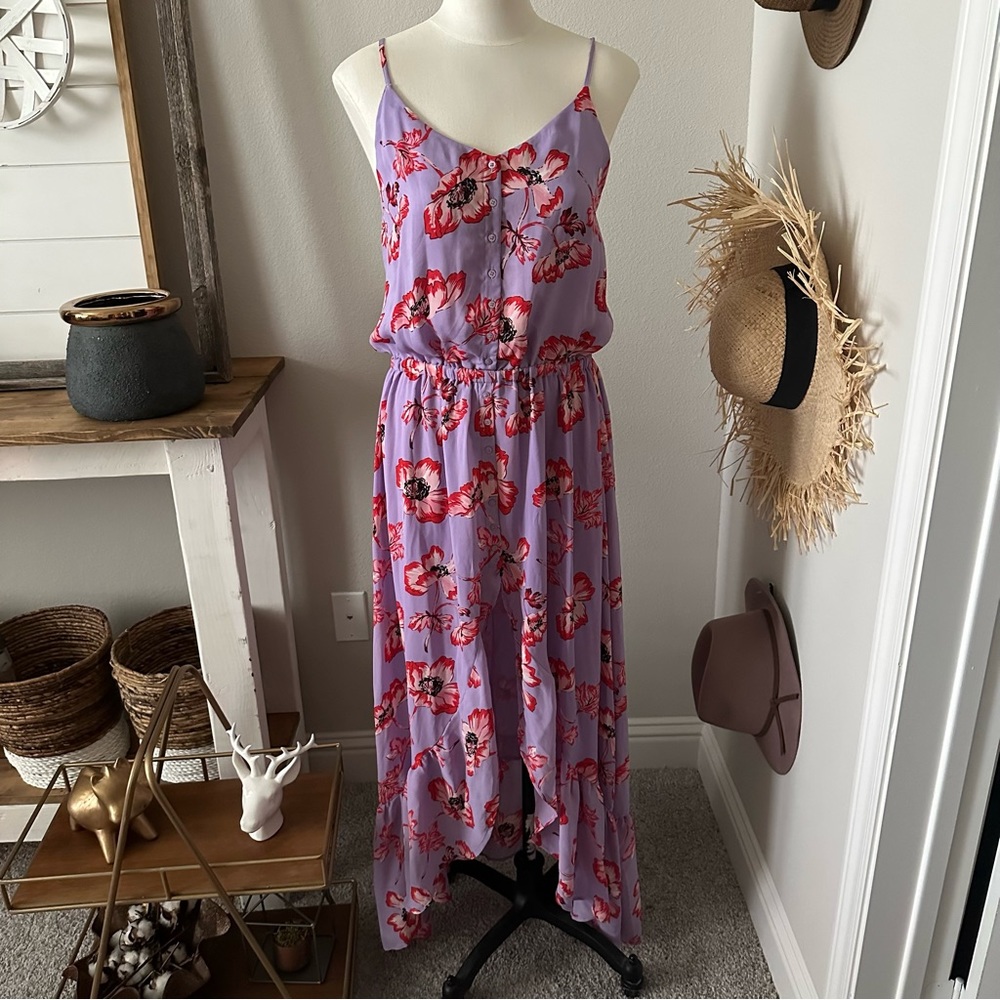 NEW with Tags Purple/Red Maxi Dress. Size Medium